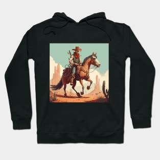 Colourful Illustration of Cowboy Kerm Hoodie